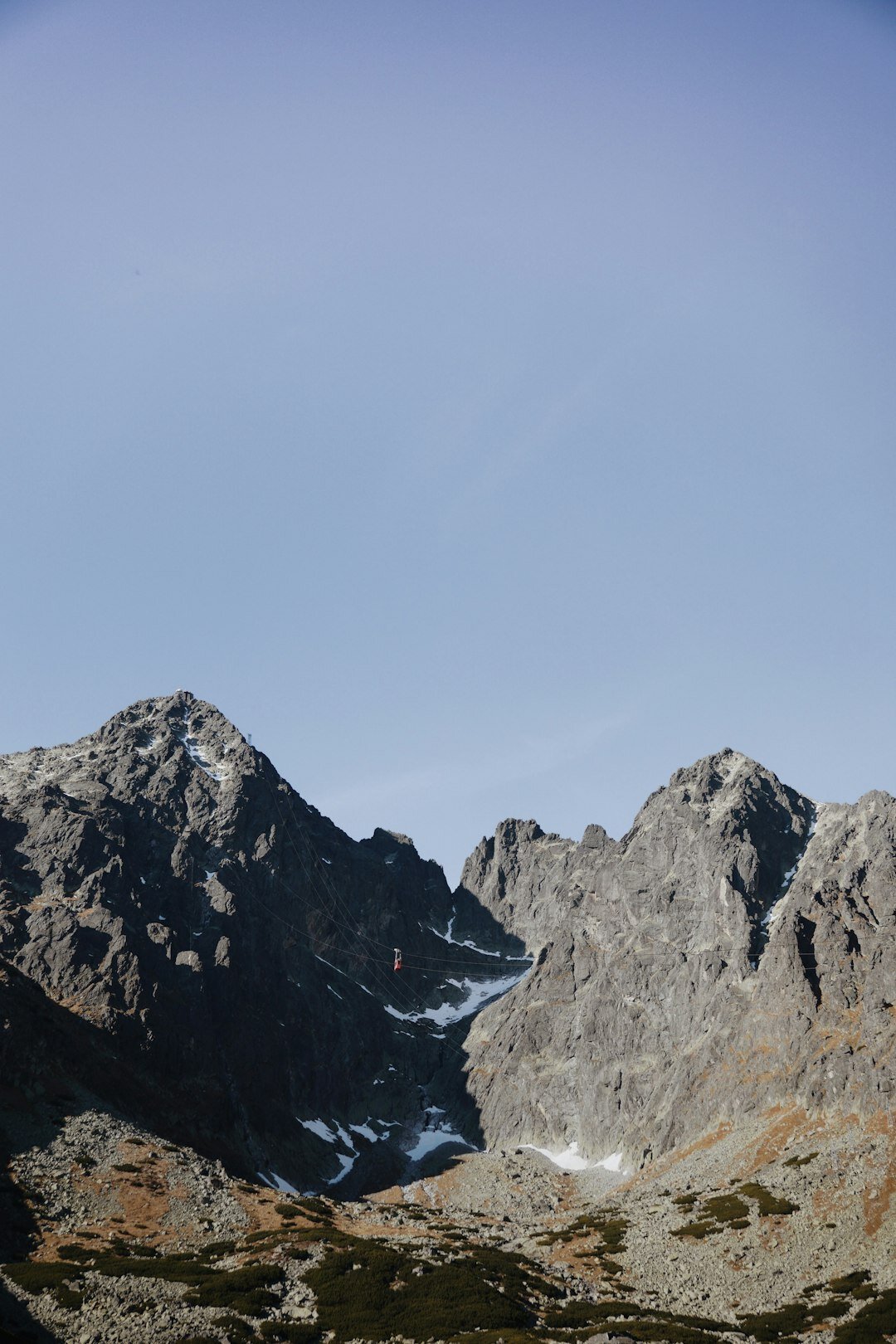 Slovak seniors hiking in the High Tatras mountains
