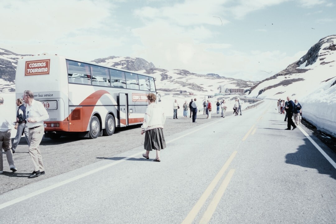 seniors on a group bus tour