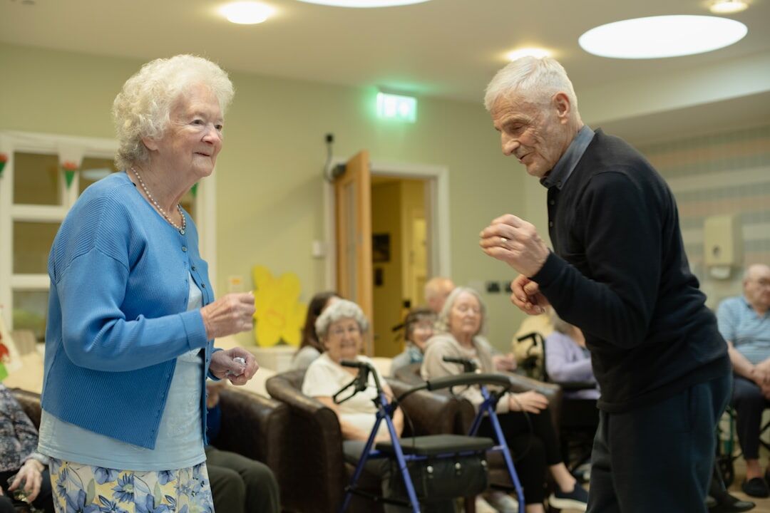 seniors gathering together